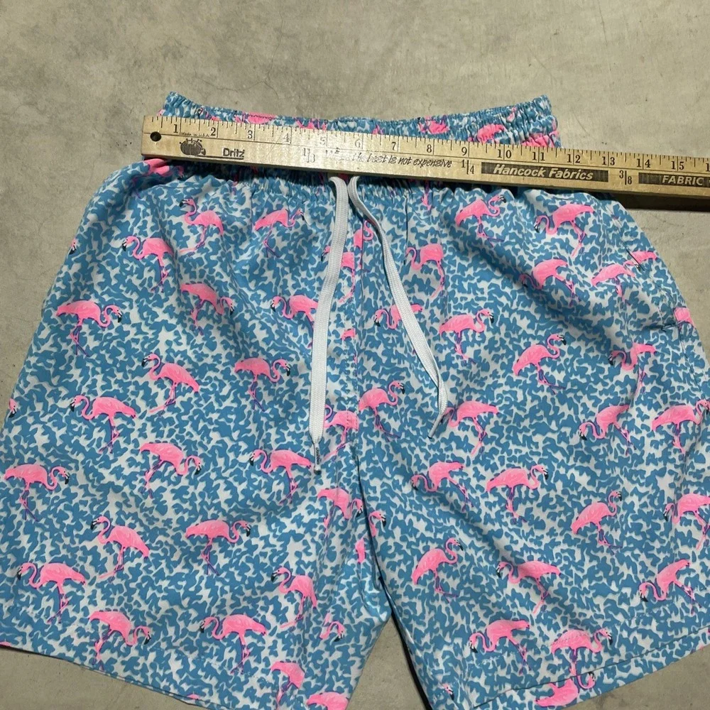 Chubbies Swim Shorts Men's Size SZ XS Pink Flamingos Lined Swim Trunks